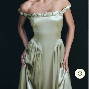 Meshki Coco Dropped Waist Dress - Sage